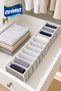 Small 11-Compartment Accordion Drawer Organizer – Sock and Underwear Organizer 11 × 41 × 12 cm - 3