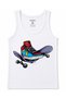 Graffiti Skate Culture – Urban Street Art Skateboard Graphic Cotton Tank Top - 2