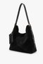 GRANDY Black Suede Genuine Leather Women's Shoulder Bag - 5