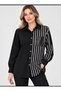 PLUS SIZE, STRIPED, SNAP-FRONT SHIRT