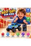 1:64 Scale Mini RC Monster Truck Toy, 2.4GHz Remote Control Off Road Pickup Racing Car with Big Wheels, Blue Mini Rally Truck with Transparent Storage Case, Racing Toy for Kids Ages 6+ - 5