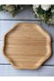 Bamboo Pappi Flower Serving Plates, Set of 6, 25 cm - 5
