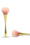 Nail Dust Removal Brush | Premium Effortless Vegan for Acrylic and Gel Nails | Manicure & Pedicure Clean Up Tool | Soft Bristles | Cruelty-Free | Eco-Friendly | Gold Pink - 2