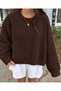 Women's Oversized, Relaxed-Fit Winter Knit Sweater ZS-02