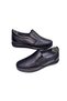 MEN'S LACE-LESS CLASSIC-CASUAL SHOES WITH LEATHER UPPER AND OUTSOLE AND RUBBER SOLE