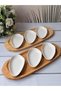 Bamboo Serving Set, 8-Piece Porcelain Plate Set, Getto - 5
