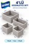 4-Piece Drawer and Cabinet Organizer Set – Gray Stripes - 5