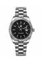Lyric Silver Silver Black Wristwatch