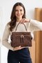 BIBURY Brown Suede Women's Shoulder Bag - 2