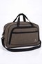 VT-012 Linen Unisex 3-Compartment Hand- and Shoulder-Carry Daily Travel, Gym, Fitness, and Sports Bag BROWN - 6