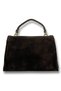 VINCE Brown Suede Genuine Leather Women's Shoulder Bag - 7