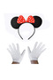 Mey Import ®   Red Bow Minnie Mouse Crown and White Gloves Set