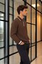 Men’s Button-Down Shirt Collar Knit Sweater - 2
