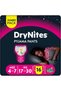 DryNites Pyjama Pants, 4-7 years, Bed Wetting Diaper, Girls, 17-30 kg, Jumbo Pack, 16 Pants