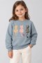 Girls' 2-Pack Winter Sweatshirt with Cat Print and Embroidery - 2