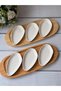 Bamboo Serving Set, 8-Piece Porcelain Plate Set, Getto - 3