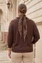 Women's Plus-Size Blouse with Leopard-Print Scarf and Truvakar Sleeves - 6