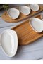 Bamboo Serving Set, 8-Piece Porcelain Plate Set, Getto - 4
