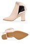 Beige Suede, Fur-Lined, Cold-Resistant, Stone Embellished, Stylish Women's Heeled Boots 248282 - 5