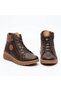 8575 brown genuine leather comfort women's boots - 2
