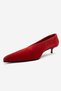 VELOUR Red Suede Genuine Leather Women's Low-Heeled Shoes - 8