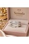 Women's Silver Color Stone Ring - 5