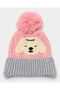 Cute Dog-Shaped Winter Beanie with Fur-Lined Design, Pom-Poms, and Ear Flaps for Girls/Boys (Ages 1–3) - 2