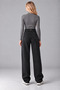 Back Belt Buckle Wide Leg Baggy - 2