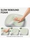 Premium Memory Foam Seat Cushion for Long Sitting - Adjustable Hip And Back Support Pad for Office Chair, Portable Comfort Chair Cushion for Car, Home & Office, Soft Sitting Pillow - 3