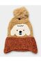 Cute Dog-Shaped Winter Beanie with Fur-Lined Design, Pom-Poms, and Ear Flaps for Girls/Boys (Ages 1–3) - 2