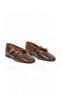 Coffee-Colored, Adjustable Cross-Strap, Thin-Soled, Lightweight Women's Ballet Flats 312653 - 4