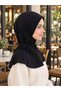 Practical Black Hooded Headscarf, Athletic Hijab Sports Modest Headscarf—Sports Headscarf, Suitable for Everyday and Workout Use - 3