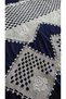 One 55 x 25 piece, four 16 x 16 squares of lace knitted from floss yarn - 2