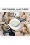 Premium Memory Foam Seat Cushion for Long Sitting - Adjustable Hip And Back Support Pad for Office Chair, Portable Comfort Chair Cushion for Car, Home & Office, Soft Sitting Pillow - 2