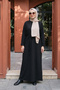 Belted Knit Dress 12664 Black - 3
