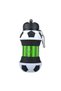 Football Soccer Silicone Water Bottle with Straw Foldable 530ML - 3