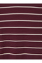 Lcw Everyday Claret Red Crew Neck Striped Women's Bodysuit - 7