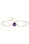 18Kt Gold Birthstone Bracelet with Swarovski Stone B1YK84_february
