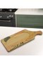 Modern Art-Inspired Rectangular Natural Wood Serving and Presentation Plate, Model 4 - 5