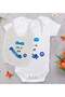 BK Kids Circumcision-Themed Baby Bodysuit and Bib Gift Set - Model 1, 9–12 Months