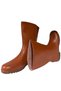 Unisex Terracotta Color Short 30 cm Garden Rain Boots - 4