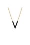18KT Gold Diamond V Necklace DN1Y166