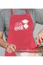 Professional "Love Cooking" Design Red Kitchen Apron, Cook's Apron, Chef's Apron, Home Gift