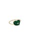 18Kt Gold Heart Malachite Diamond Ring Size 54 DR1Y198 - 3