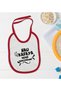BK Kids Red Baby Bib with "Hau Kafaya" Design - 1