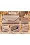 Women's Glittery Evening Bag and Card Holder Set (2-Piece) – Elegant Patterned Clutch Bag, Wedding and Engagement Party Bag - 2