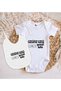 BK Kids "Gelüse Gelü" Design White Baby Bodysuit and Bib Gift Set-1, 0-3 Months, 478974b0 - 2