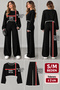 Women's Knitwear 2-Piece Set – Cropped Sweater and Wide-Leg Pants Corded Fabric Knit Set - 4