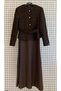 Trendy Full-Length Sleeveless Dress with Tweed Jacket, Cotton Slim Fit Belted Two-Piece Set - 2