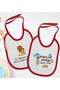 BK Kids First Father's Day-Themed 2-Pack Red Baby Bibs - 1 en126975
